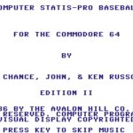 Computer Statis Pro Baseball