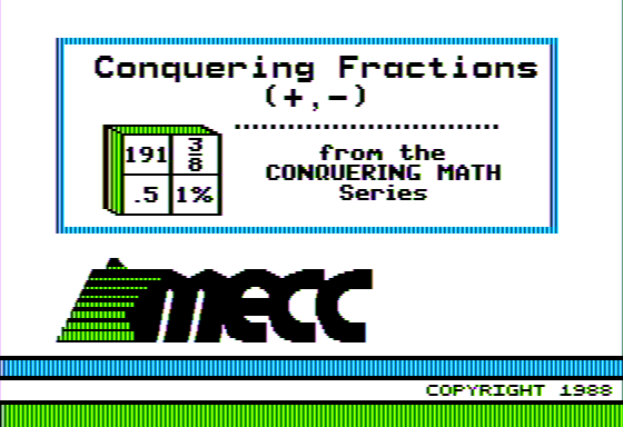 Conquering Fractions (+, -)