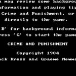 Crime and Punishment