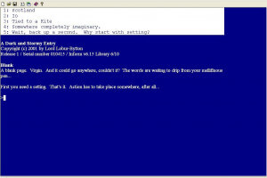 A Dark and Stormy Entry
