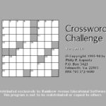 Crossword Challenge