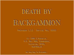 Death by Backgammon