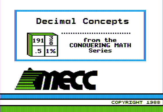 Decimal Concepts