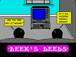Deek’s Deeds