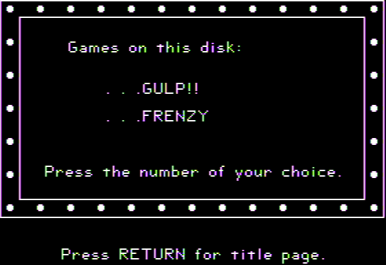 Edufun! Gulp!! & Frenzy