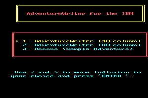 Adventure Writer (included game)