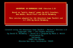 Adventure in Humongous Cave