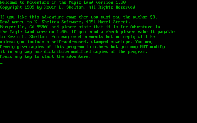 Adventure in the Magic Land