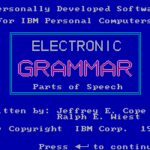 Electronic Grammar: Parts of Speech