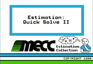 Estimation: Quick Solve II