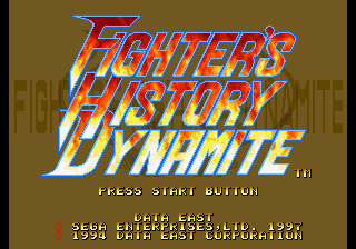 Fighter’s History Dynamite