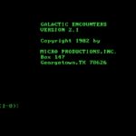 Galactic Encounters