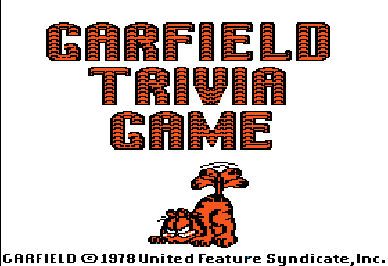 Garfield Trivia Game