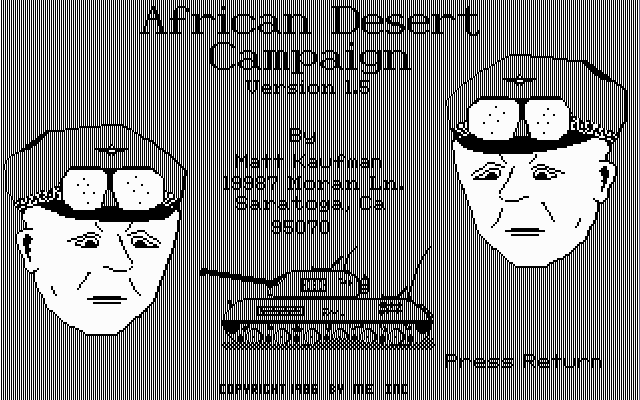 African Desert Campaign