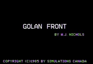 Golan Front