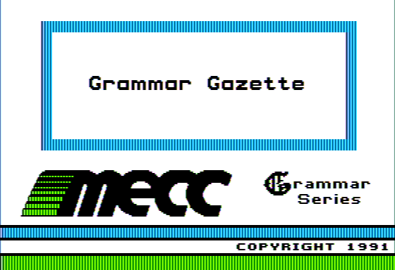 Grammar Gazette