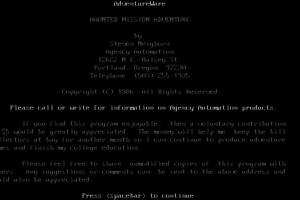 Haunted Mission Adventure