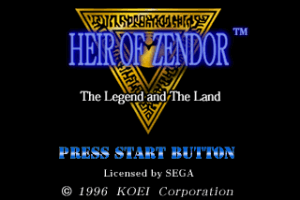 Heir of Zendor: The Legend and The Land