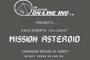 Hi-Res Adventure #0: Mission Asteroid