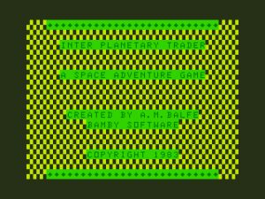 Interplanetary Trader