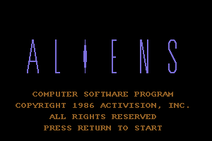 Aliens: The Computer Game
