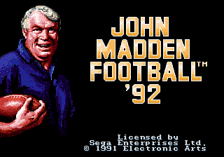 John Madden Football ’92