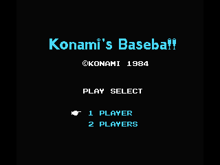 Konami’s Baseball