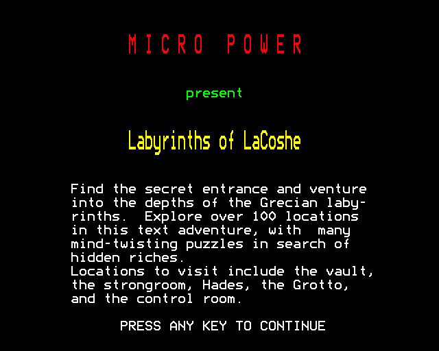 Labyrinths of La Coshe