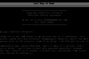 Last Days of Doom
