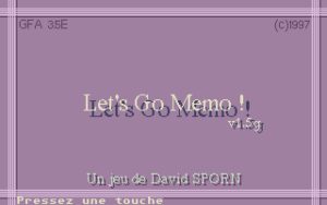 Let’s Go Memo!