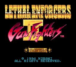 Lethal Enforcers II: Gun Fighters