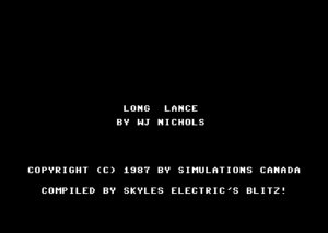 Long Lance: A Computer Game of Tactical Naval Combat in the South Pacific