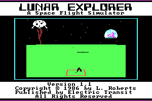 Lunar Explorer: A Space Flight Simulator