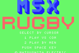 MSX Rugby