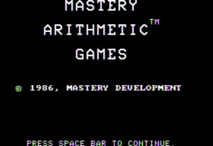 Mastery Arithmetic Games