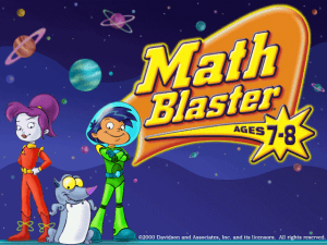 Math Blaster Ages 7-8 Mission 2: Race For The Omega Trophy