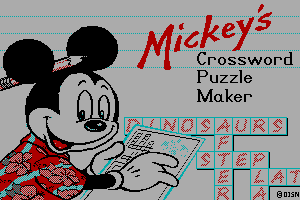 Mickey’s Crossword Puzzle Maker