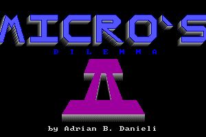 Micro’s Dilemma II