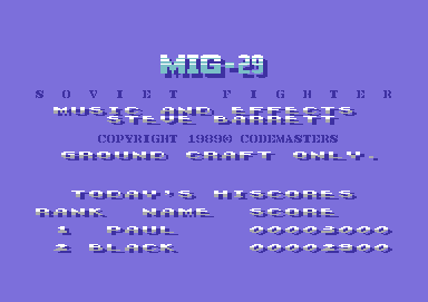 Mig-29 Soviet Fighter