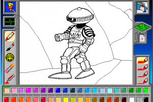 Mighty Morphin Power Rangers Coloring Book CD-ROM