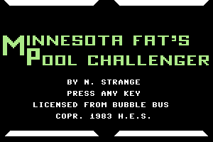 Minnesota Fats’ Pool Challenge