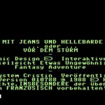 Mit Jeans und Hellebarde