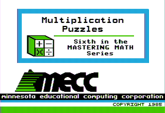 Multiplication Puzzles