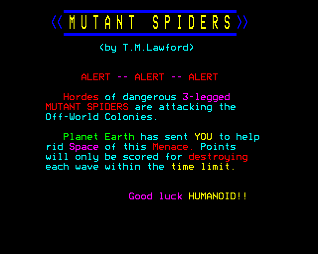 Mutant Spiders