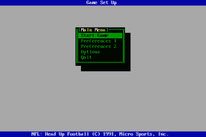 NFL Pro League Football: New 1991 Version