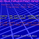 Animated Multiplication and Division