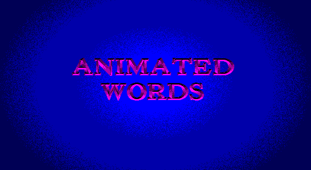 Animated Words