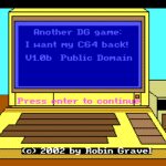 Another DG Game: I Want My C64 Back