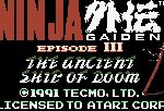 Ninja Gaiden III: The Ancient Ship of Doom