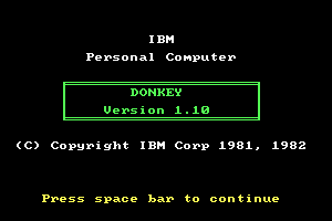 PC-DOS (included game)